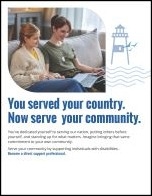 You served your country. Now serve your community.