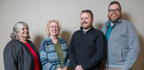 Pictured are members of the Work Incentives and Benefits Counseling team Jeanne Fay, Vicki Ferrara, Josh Hughes and Ian-Robert Armitstead.