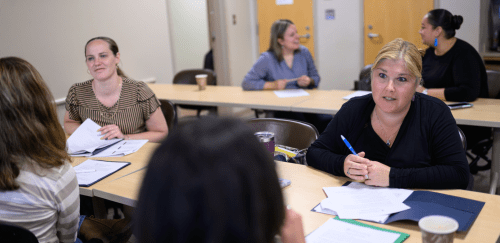 People in a CFCM training.