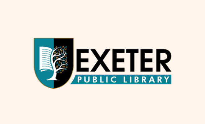 Logo for the Exeter Public Library in Exeter, RI.