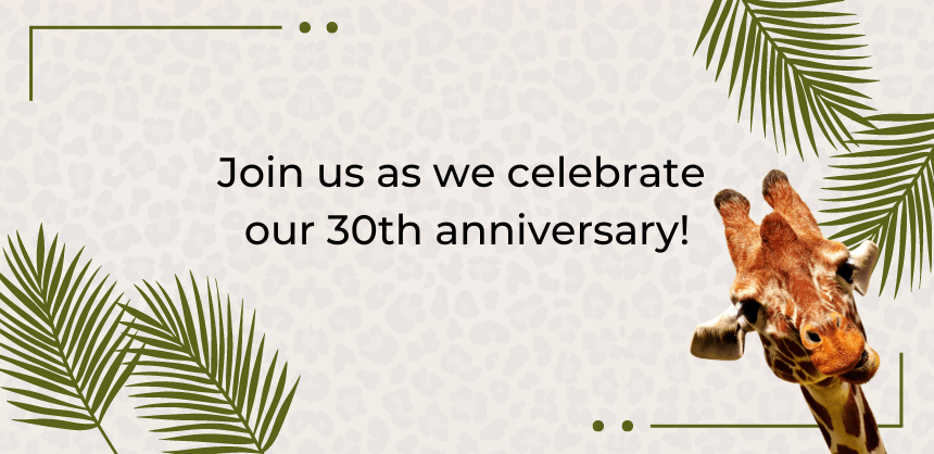 Join us as we celebrate our 30th anniversary!